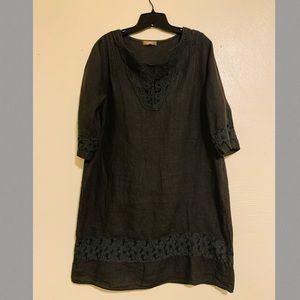 Carla Conti Lagenlook Linen Dress Medium